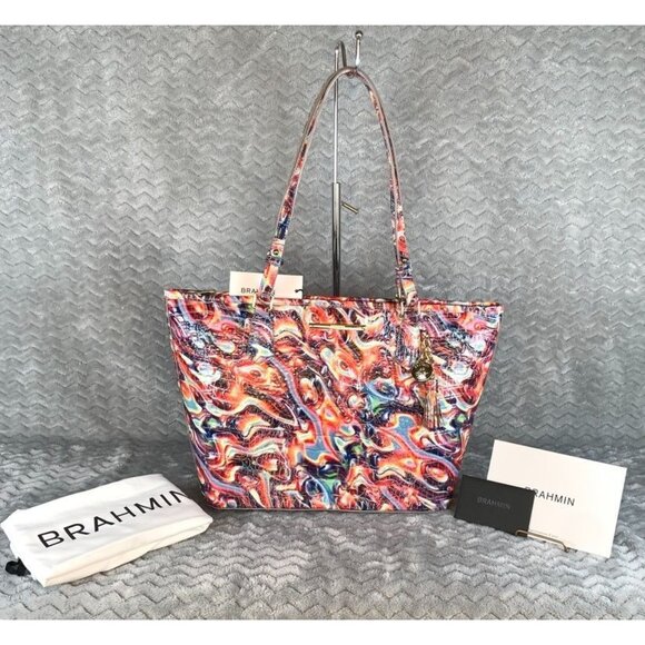 Brahmin Disco Melbourne Medium Asher Croc Embossed Tote NWT - Picture 9 of 16